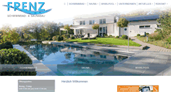 Desktop Screenshot of frenz-schwimmbadbau.de